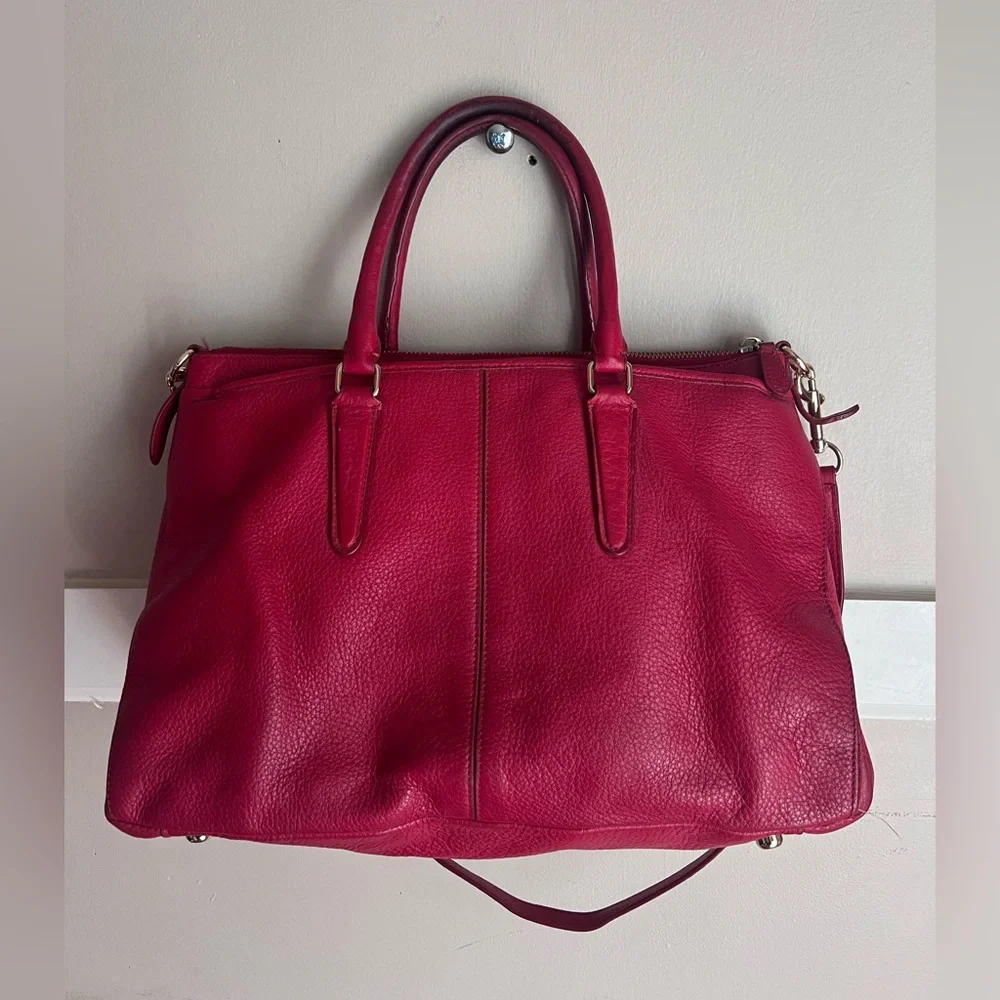 Coach Morgan Red Satchel/Crossbody Bag